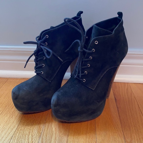 ALDO black bootie pumps - Picture 1 of 5